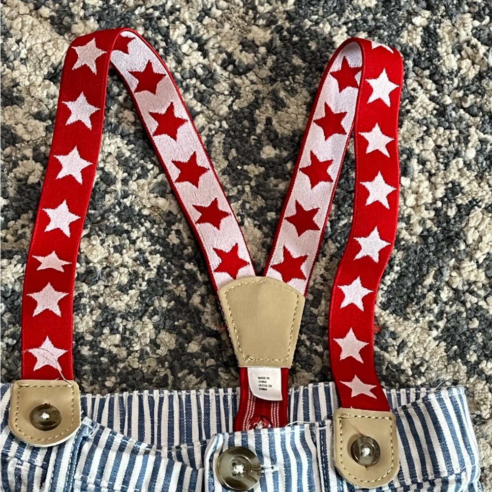 Cat & Jack Red Star Suspenders for Kids